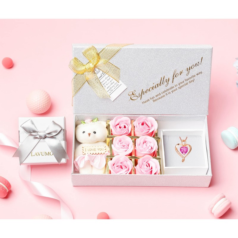 LAVUMO I Love You Heart Promise Necklaces 925 Sterling Silver