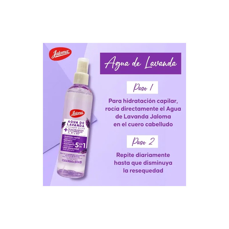 Jaloma Agua De Lavanda Control De Grasa 250ml Tónico Facial