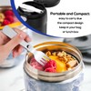 2pcs Replacement Fork for Thermos, Stainless Steel Foldable Folding Portable
