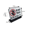 DO NOT TOUCH Tabletop Plate Sign | Size: 74x61mm |
