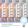 DEGNJU Vanity Light Bulbs 60W Equivalent, 5000K Daylight White Bathroom