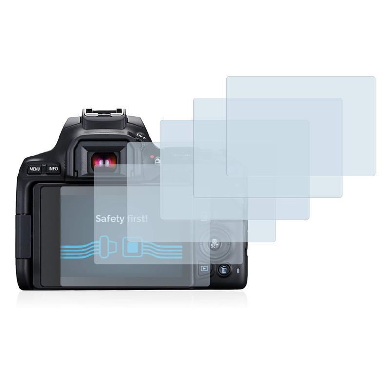 Savvies 6 Pack Screen Protector compatible with Canon EOS 250D