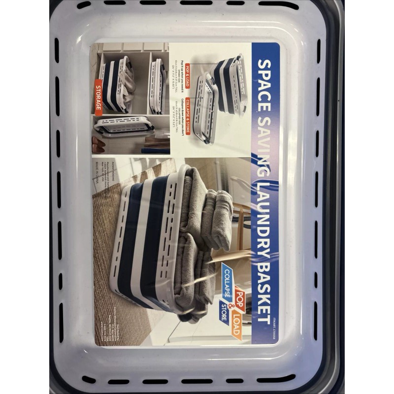 Mesa Pop & Load Space Saving Laundry Basket