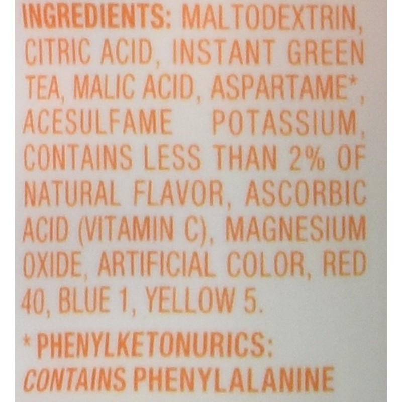 Crystal Light Natural Green Tea Peach Mango Drink Mix (30