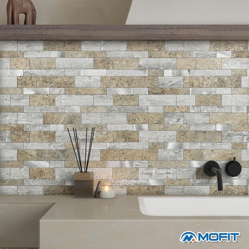 MOFIT Backsplash Tile for Kitchen Peel and Stick Stone Matte