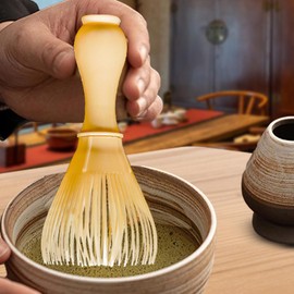 Matcha Whisk - Handcrafted Wooden Matcha Whisk - Professional Matcha Whisk Tools, Practical Matcha Accessory, Traditional Japanese Matcha Stirrer for Family Friends