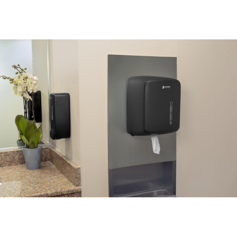 San Jamar Timeless Centerpull Roll Towel Dispenser, Pull Towel Holder
