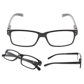Gr8Sight 6-Pack Reading Glasses with Spring Hinges Readers for Man and Women Professional Black