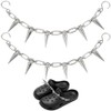 SOFPLATE Pack of 2 Punk Shoe Chains Shoelaces Charms Chain