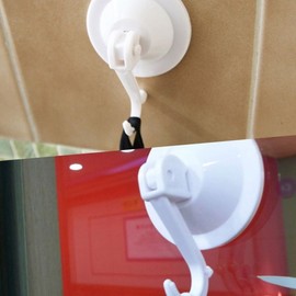 Powerful Suction Wall Hook for Bathroom & Kitchen Towels - No-Drill Organization Door Hook 2ea