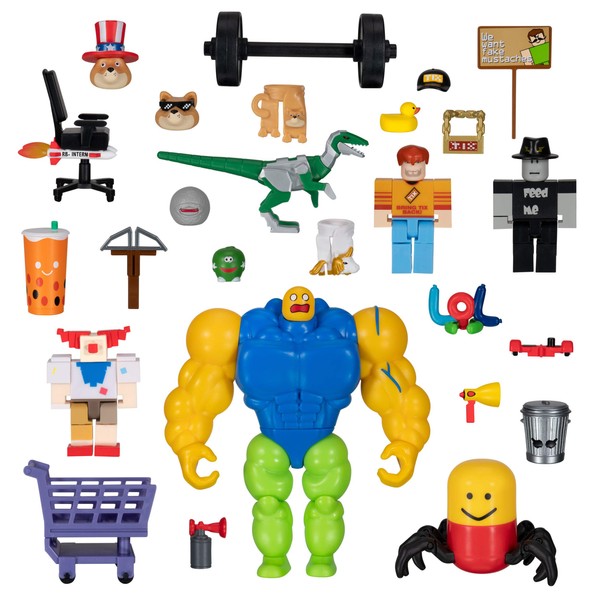 Roblox Action Collection - Meme Pack Playset Includes Exclusive Virtual Item for 6 years and up includes figures and accessories
