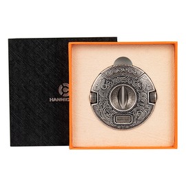 V Cut Cigar Cutter Stainless Steel Blade Multifunction Ergonomic Round Shape Cigar Cutter Guillotine Cigar Clipper Silver