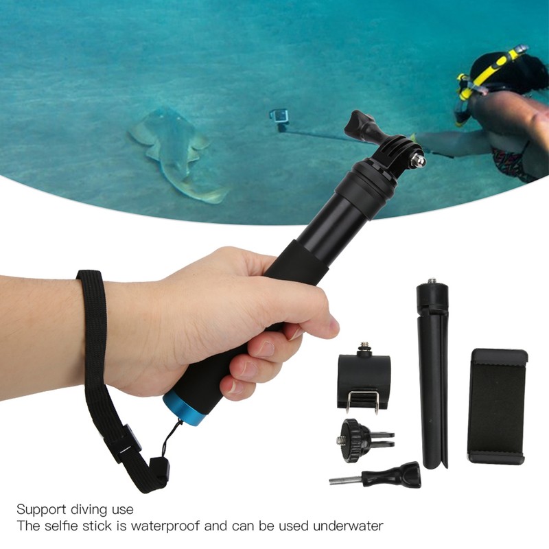 TELESIN Selfie Stick Telescopic Link Mini Tripod Mobile Phone Clip