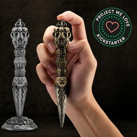 Wand Dice Unique Metal DND Dice Spinner Skull Dice Tower Roulette Dice Bone RPG D4 D6 D8 D10 D20 Dice Set Metal Dice Set for Role Playing Dice RPG MTG Table Games Players DM Game Masters