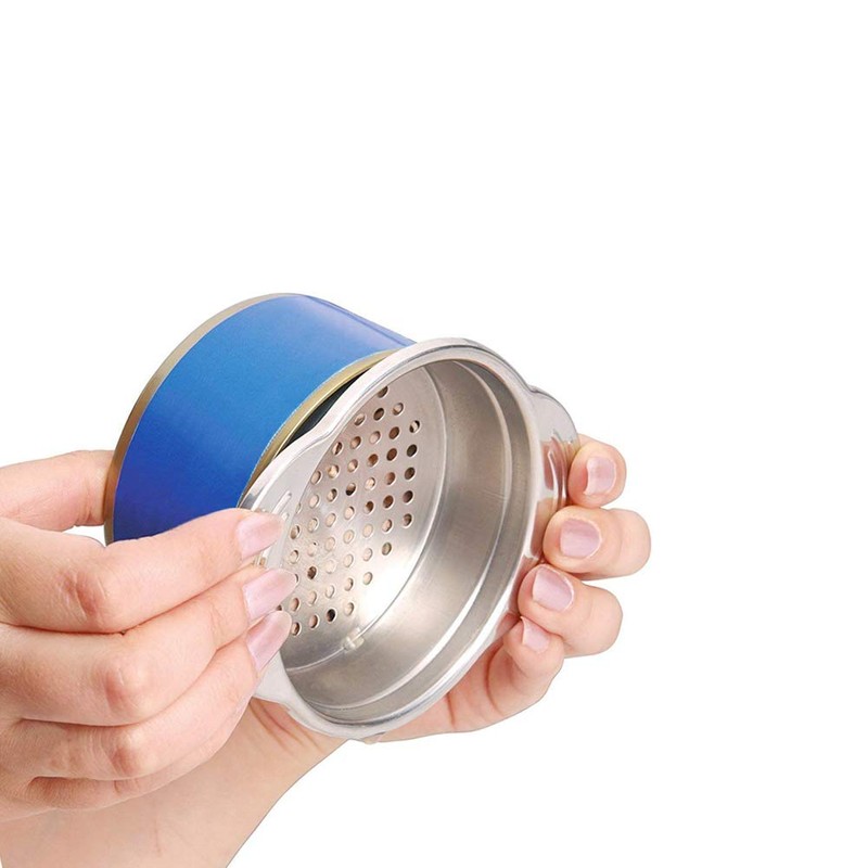 Stainless Steel Filter Colander Food Tuna Press Can Strainer for
