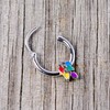 Body Candy Womens 16G 316L Steel Septum Holiday Lights Daith