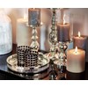 EDZARD Candlestick/windlight Mascha, height 11,0 in, silver plated, tarnish protected,