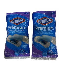 Clorox 2 Pack CLOROX Neoprene Dipped General Purpose Premium Choice Gloves, Large