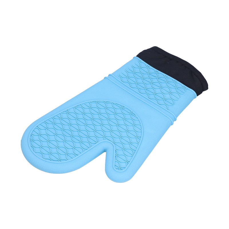 Silicone Oven Mitts with Cotton Heat Insulated Anti Scalding Baking