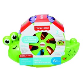 Fisher-Price FRB88 - Baby Musical Snail with Play Blocks, Educational Toy for Colours, Numbers and Shapes, Baby Toy from 6 Months, German Language