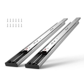 Drawer Slides 16 Inch Steel Full Extension Ball Bearing Heavy Duty Soft Close Side Mount Warehouse UseQuantity: 10 Pairs, Length: 16 inch