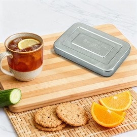 Stainless Steel Ice & Food Storage Container, Rapid-Freeze Long-Lasting Food-Safe Freezer Box, Reusable Cold Pack for Lunch Boxes, Picnics, Camping, Fishing (2)