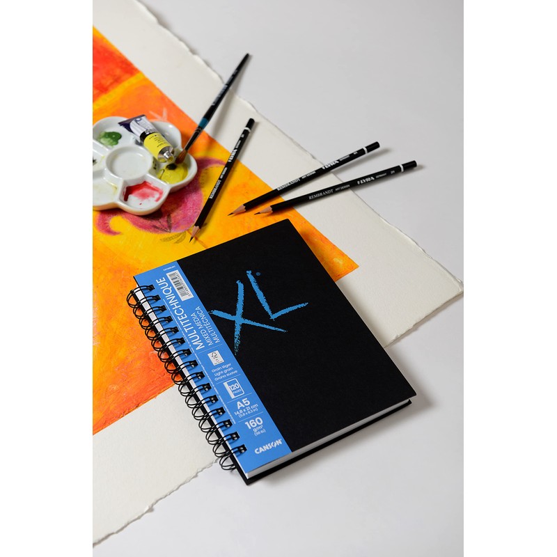CANSON XL Textured Mixed Media Paper 160gsm A5 Medium Grit