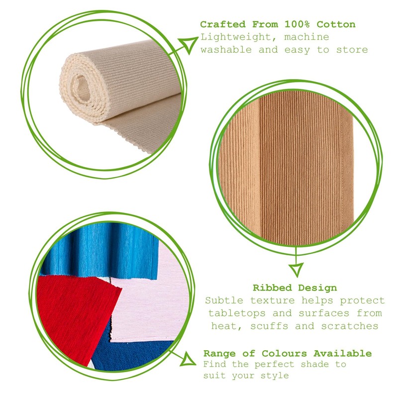 Nicola Spring - Cotton Fabric Placemats & Table Runner Set