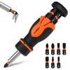 Multi 8-in-1 Magnetic Adjustable Screwdriver: Mini Hand Screwdrivers Set with