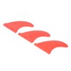 3Pcs Surfboard Fins PVC Thruster Fins Surfing Board Accessories for