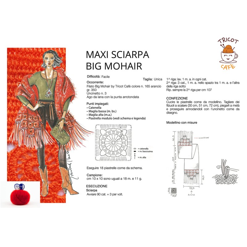 Tricot Café - Big Mohair - Ideal for Babies, Mixed