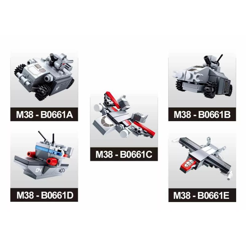 Sluban Army Aircraft Carrier 10-in-1 Display Kit Building Bricks 361pcs