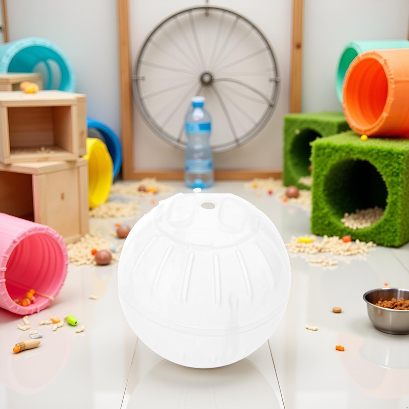 White Silent Exercise Ball Plastic Spinner Hamster Running for Sugar