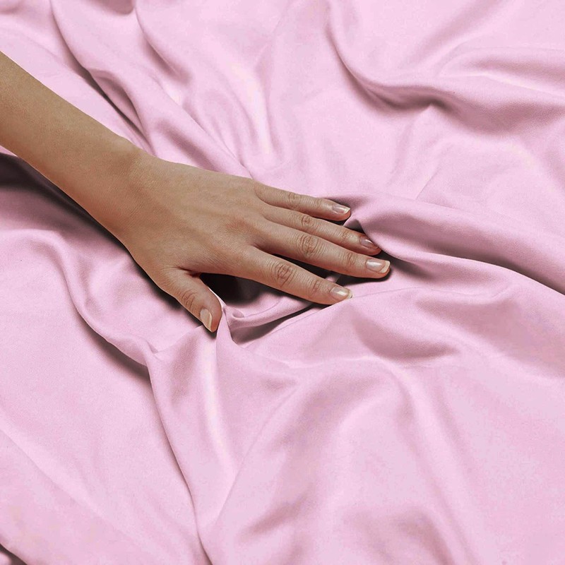 Luxton Pink Quilt Cover Set, 1000TC Premium Soft Microfibre, Solid
