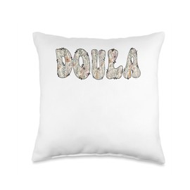 Christmas Nursing School NurseDOULA T Shirt Throw Pillow