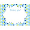 30 Blank Thank You Cards Notes Blue Yellow Baby Shower