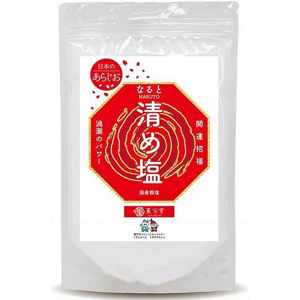 Fresh Salt Salt Naruto Uzushio, Made in Japan, Good Luck, Purified Salt, Purified Salt, Octagonal, Feng Shui (19.6 oz (555 g)