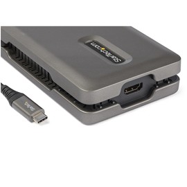 StarTech.com USB C Multiport Adapter - USB C to 4K 60Hz HDMI 2.0, 2pt 10Gbps USB Hub, 100W PD Passthrough, GbE, SD/MicroSD, USB Type-C Mini Dock, 10" Cable, Alternative to DKT30CSDHPD, TAA