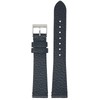 DASSARI Tapered Pebbled Leather Watch Band Strap - Black -