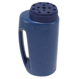 Kuuleyn Handheld Fertilizer Spreader,Hand Shaker Spreader,Hand Held Grass Seed Spreader Crop Spreading Salt Sowing Pot for Seeds Fertilizer Salt Turf and More(Blue)