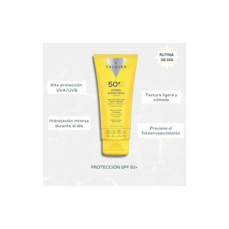 VALQUER Hydra Protector Solar Crema Facial SPF 50+ | 75