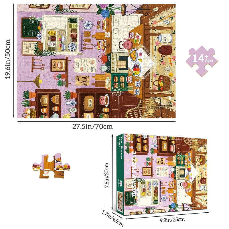 Chalzidar 1000 Piece Jigsaw Puzzles for Adults, Kitchen Puzzle with
