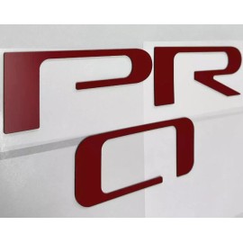 Advanced Trims RED TAILGATE Letters for Toyota Tundra TRD Pro 2022 2023 2024 2025 NOT VINYL
