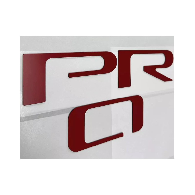 Advanced Trims RED TAILGATE Letters for Toyota Tundra TRD Pro
