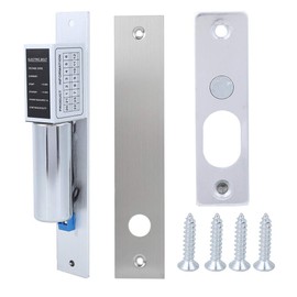 Mugast Electric Deadbolt NC Door Lock, 500,000 Times Power Locks Durability, Aluminum & Stainless Steel, Touch Control, Suitable for Wooden, Glass, Metal, Fireproof Doors
