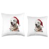 Christmas English Cream Golden Retriever Mom Dog Puppy Xmas Throw
