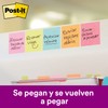 Post-it Notas Súper Adhesivas, Doble poder de adhesión, Colores Neón,