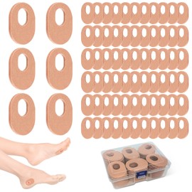72 Pcs Callus Pads Soft Thick Oval Shape Corn Pads, Felt Callus Cushions Adhesive Corn Protectors for Men Women Oval Shape Design,Reduce Pressure and Friction from Shoes Rubbing