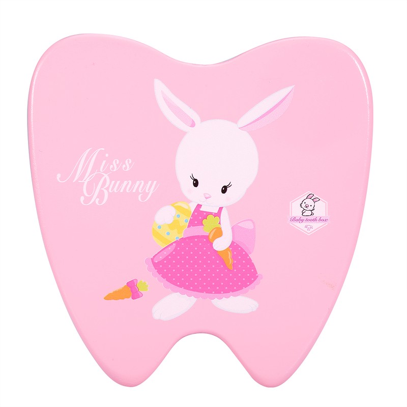 Baby Tooth Box Wooden Children Milk Teeth Collection Organizer Souvenir