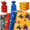 Monster Truck Wrapping Paper Racing Car Party Favors Gift Wrapping